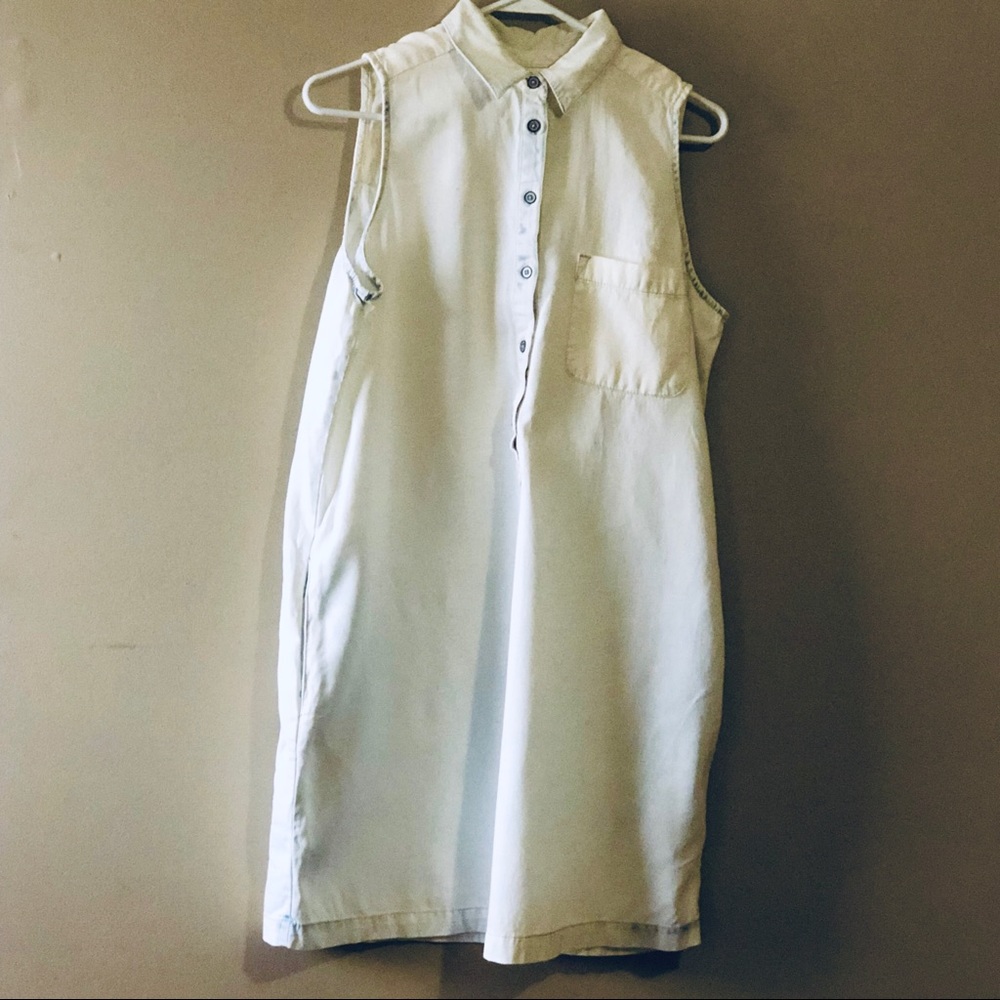 Lou & Grey Denim Dress, Sleeveless, Medium